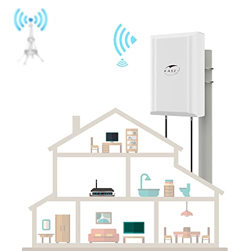 kaser antenna 5g 4g lte pannello esterno mimo 698-2700 | 3300-3800 mhz guadagno fino 12 dbi cavi a bassa perdita da 10m